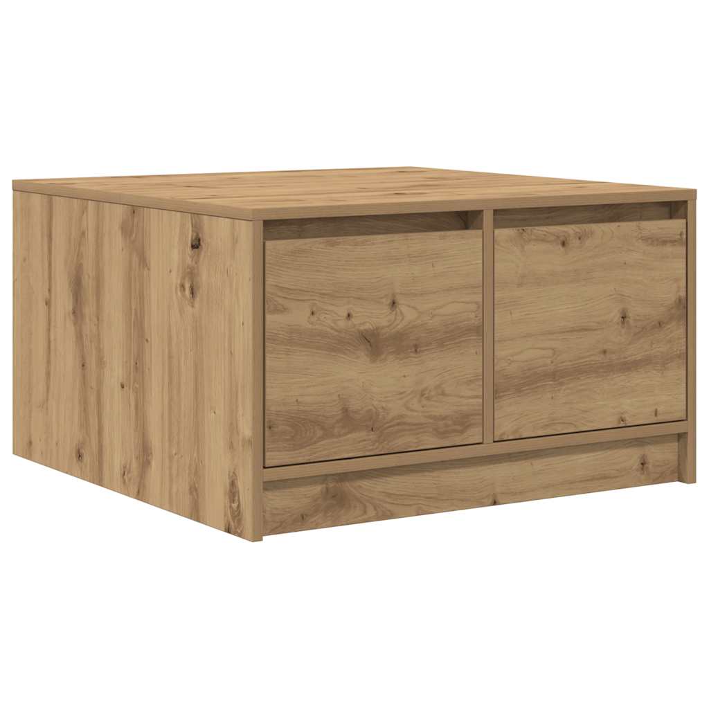 Coffee Table with Drawers Artisan Oak 70.5x70x40 cm
